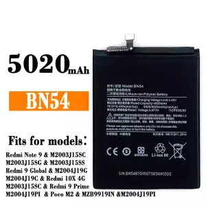 Battery BN54 for Xiaomi Redmi Note 9 / Redmi 10X 4G  / Poco M2