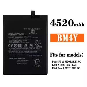 Battery BM4Y for Xiaomi Redmi K40 / Redmi K40 Pro /Poco F3