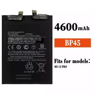 Battery BP45 for Xiaomi MI 12 Pro