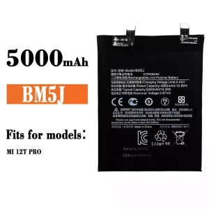 Battery BM5J for Xiaomi redmi K50 ultra / mi 12T Pro