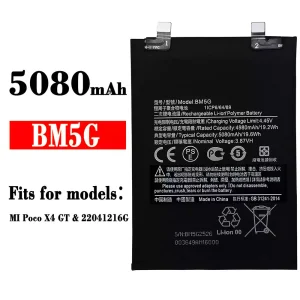 Battery BM5G for Xiaomi MI Poco X4 GT