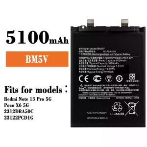 Battery BM5V for Xiaomi Redmi Note 13 Pro 5G / Poco X6 5G