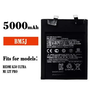 Battery BM5J for Xiaomi Redmi K50 ultra / MI 12T Pro