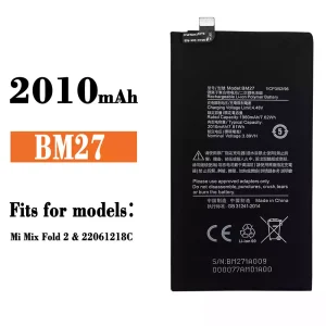 Battery BM27 for Xiaomi Mi Mix Fold 2