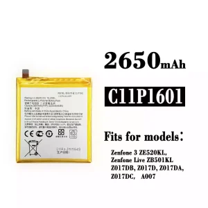 Battery C11P1601 for Asus Zenfone 3 / Zenfone Live