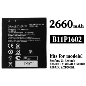 Battery B11P1602 for Asus Zenfone Go 5.0 inch