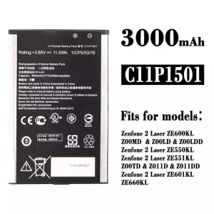 Battery C11P1501 for Asus Zenfone 2 Laser ZE600KL /ZE601KL/ZE550KL / ZE551KL
