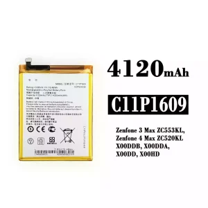 Battery C11P1609 for Asus Zenfone 3 Max ZC553KL / Zenfone 4 Max ZC520KL
