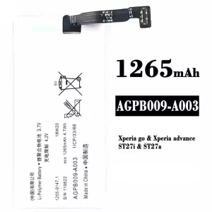 Battery AGPB009-A003 for Sony Xperia go / Xperia advance / ST27i / ST27a