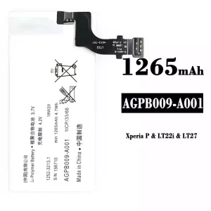 Battery AGPB009-A001 for Sony Xperia P/ LT22i / LT27