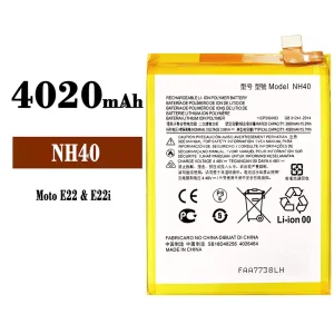Battery NH40 for Motorola MOTO E22 / E22i