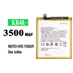 Battery KR40 for Motorola One Vision / P50 / One Action