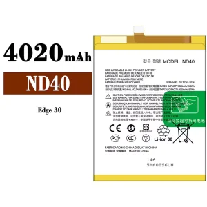 Battery ND40 for Motorola Edge 30