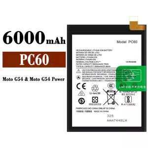 Battery PC60 for Motorola Moto G54 / Moto G54 Power / Moto G24 Power