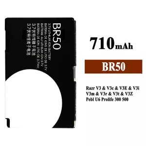 Battery BR50 for Motorola Razr V3 / V3c / V3E / V3i / V3m / V3r / V3t / V3Z / Pebl U6 Prolife 300 500
