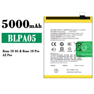 Battery BLPA05 for OPPO Reno 10 4G / Reno 10 Pro / A2 Pro