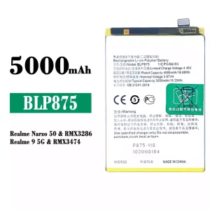 Battery BLP875 for OPPO Realme Narzo 50 / Realme 9 5G