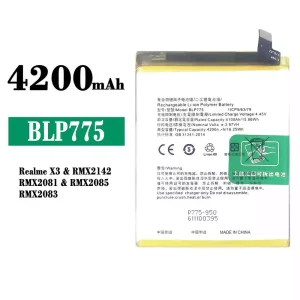 Battery BLP775 for OPPO Realme X3