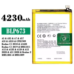 Battery BLP673 for OPPO A5 / AX5 / A7 / AX7 / A5S / AX5S / A12 / A12E / A12S / A12 2020 / A31 2020 / Realme 2/Realme C1 2018 / Realme C1 2019