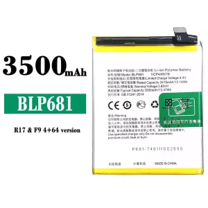 Battery BLP681 for OPPO R17 / F9 4+64 version