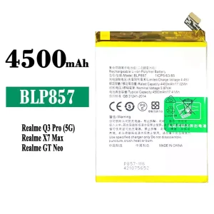 Battery BLP857 for OPPO Realme Q3 Pro / GT NEO / X7 Max