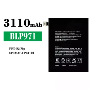 Battery BLP971 for OPPO FIND N2 Flip/CPH2437/PGT110