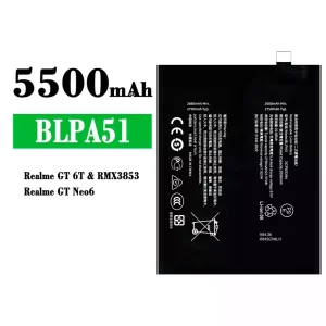 Battery BLPA51 for OPPO Realme GT 6T/ Realme GT Neo 6