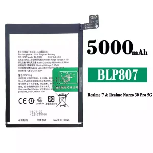 Battery BLP807 for OPPO Realme 7/Realme Narzo 30 Pro