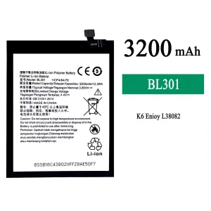 Battery BL301 for Lenovo K6 Enjoy