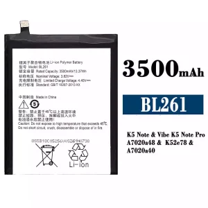 Battery BL261 for Lenovo K5 Note /Vibe K5 Note Pro