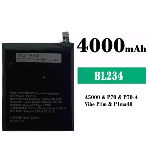 Battery BL234 for Lenovo P70/P70-A/A5000