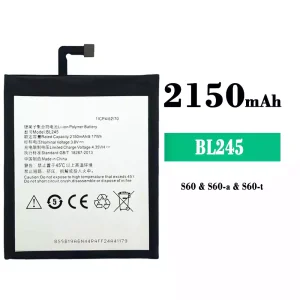 Battery BL245 for Lenovo S60/S60-a/S60-t