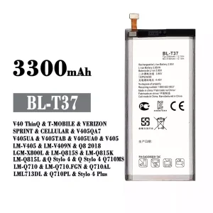 Battery BL-T37 for LG V40 ThinQ / Q8 2018 / Q Stylo 4 / Stylo 4 Plus