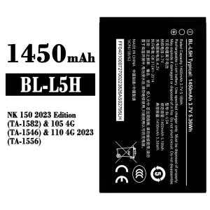 Battery BL-L5H for Nokia NK 150 2023 Edition