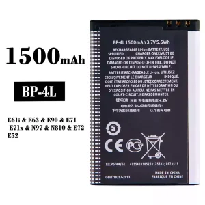 Battery BP-4L for Nokia E61i/E63/E90/E71/E71x/N97/N810/E72/E52