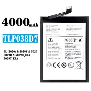 Battery TLP038D7 for Alcatel 3L(2020)