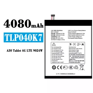Battery TLP040K7 for Alcatel A30 Tablet 4G LTE 9024W