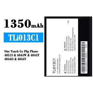 Battery TLi013C1 for Alcatel One Touch Go Flip Phone 4051S/4044W/4044T/4044O/4044V