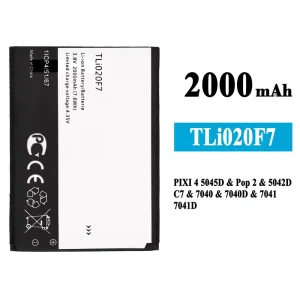 Battery TLi020F7 for Alcatel PIXI 4 5.0 5045J/5045T/5045D