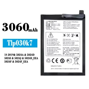 Battery TLP030K7 for Alcatel 1s 2019
