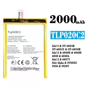 Battery TLp020C2 for Alcatel Idol S/Idol X/IDOL 2 /IDOL ALPHA
