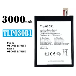 Battery TLp030B1 for Alcatel pop s7/Flash 2