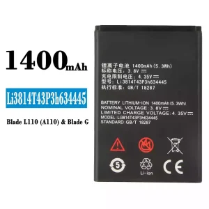 Battery Li3814T43P3h634445 for ZTE Blade L110(A110)/Blade G