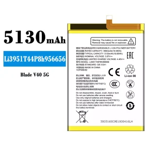 Battery Li3951T44P8h956656 for ZTE Blade V40 5G