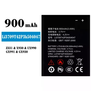 Battery Li3709T42P3h504047 for ZTE Z331/X930/UX990/GX991/GX930
