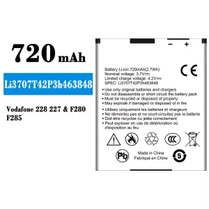 Battery Li3707T42P3h463848 for ZTE Vodafone 228 227/F280/F285