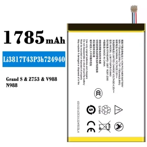 Battery Li3817T43P3h724940 for ZTE Grand S/Z753/V988/N988