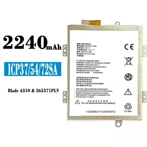 Battery ICP37/54/72SA for ZTE A310