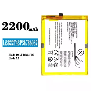 Battery Li3822T43P3h786032 for ZTE Blade D6/Blade V6/Blade X7