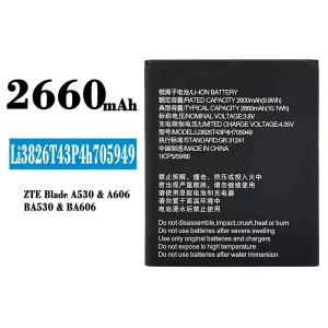 Battery Li3826T43P4H705949 for ZTE Blade A530/A606/BA530/BA606